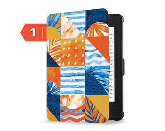 SleepCase for Kindle 12th Gen 6", Paperwhite 12th 7", Paperwhite 11th 6.8", Oasis,Scribe 10.2" & More - Built-In Handle Cover modern art