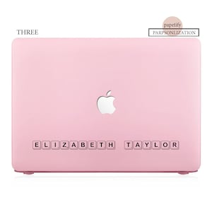 Personalized MacBook Hardshell Matte Case for  pro 16 15 14 13 m1 2022 m2  air 13 Add Your Name or Initials 3D Signature