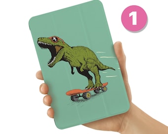 Samsung Galaxy Tablet Case - Custom Leather Galaxy Tab Cover for S11, S10, S9, S9+, S8, S8 Ultra, S7 FE, A9, A8, A7, S6 cute animal