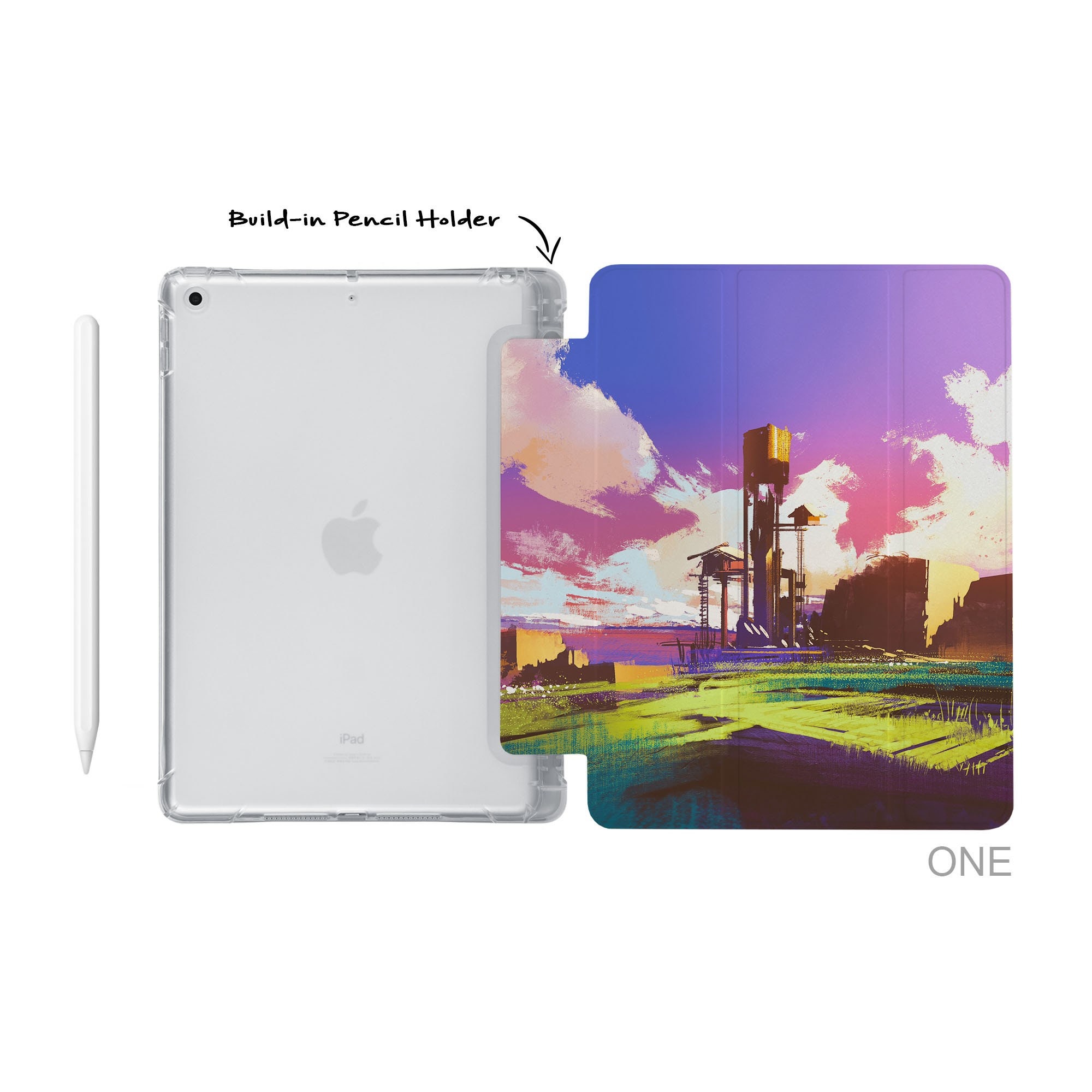 Buy iPad Soft TPU Clear Back Smart Cover With Build-in Apple