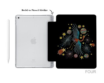 IPad ソフト TPU クリアバック スマートカバー、Apple Pencil ホルダー