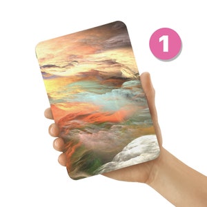 Samsung Galaxy Tablet Case - Custom Leather Galaxy Tab Cover for S10+, S10 Ultra, S9, S9+, S8, S8 Ultra, S7 FE, A9, A8, A7, S6 sky