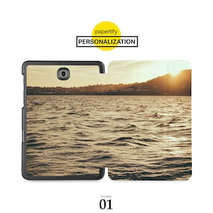 Samsung Tab Case - Custom Leather Galaxy Tab Cover for S10+, S10 Ultra, S9, S9+, S9 FE S8, S8 Ultra, S7, S6, A9, A8, A7, A7 Lite sunrise