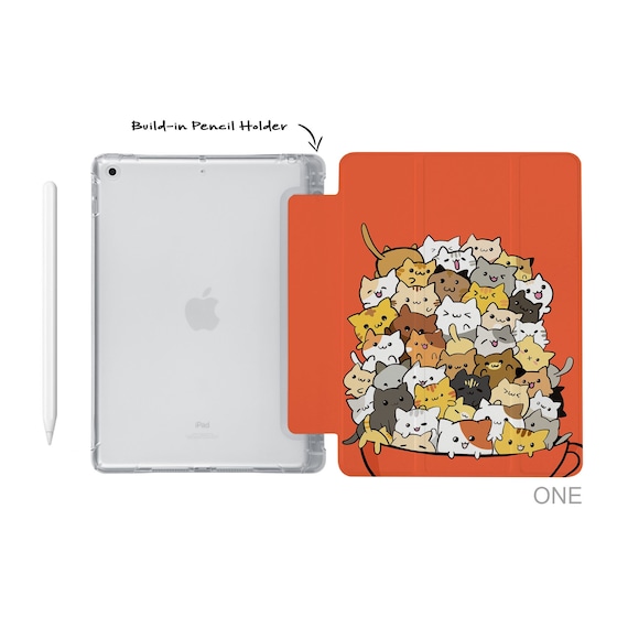 IPad Soft TPU Clear Back Smart Cover With Build-in Apple Pencil