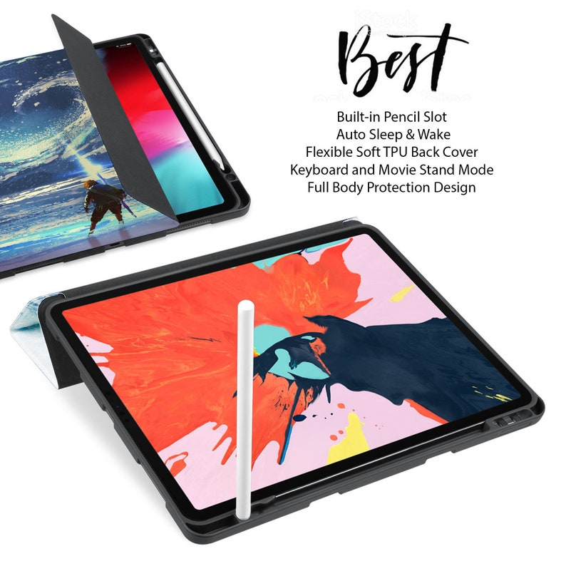 Funda personalizada para iPad con sus propias imágenes, funda delgada con soporte para lápiz Apple, funda trasera suave de TPU para iPad 10,9 9,7 10,2 10,9 Pro 11 12,9 mini 6 imagen 7