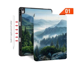 iPad Slim Case Tri-Fold Wireless Charging & Apple Pencil Holder - Fits iPad Pro 13/11 M4, Air M2, Mini, 12.9, 10.9, 10.2, 9.7