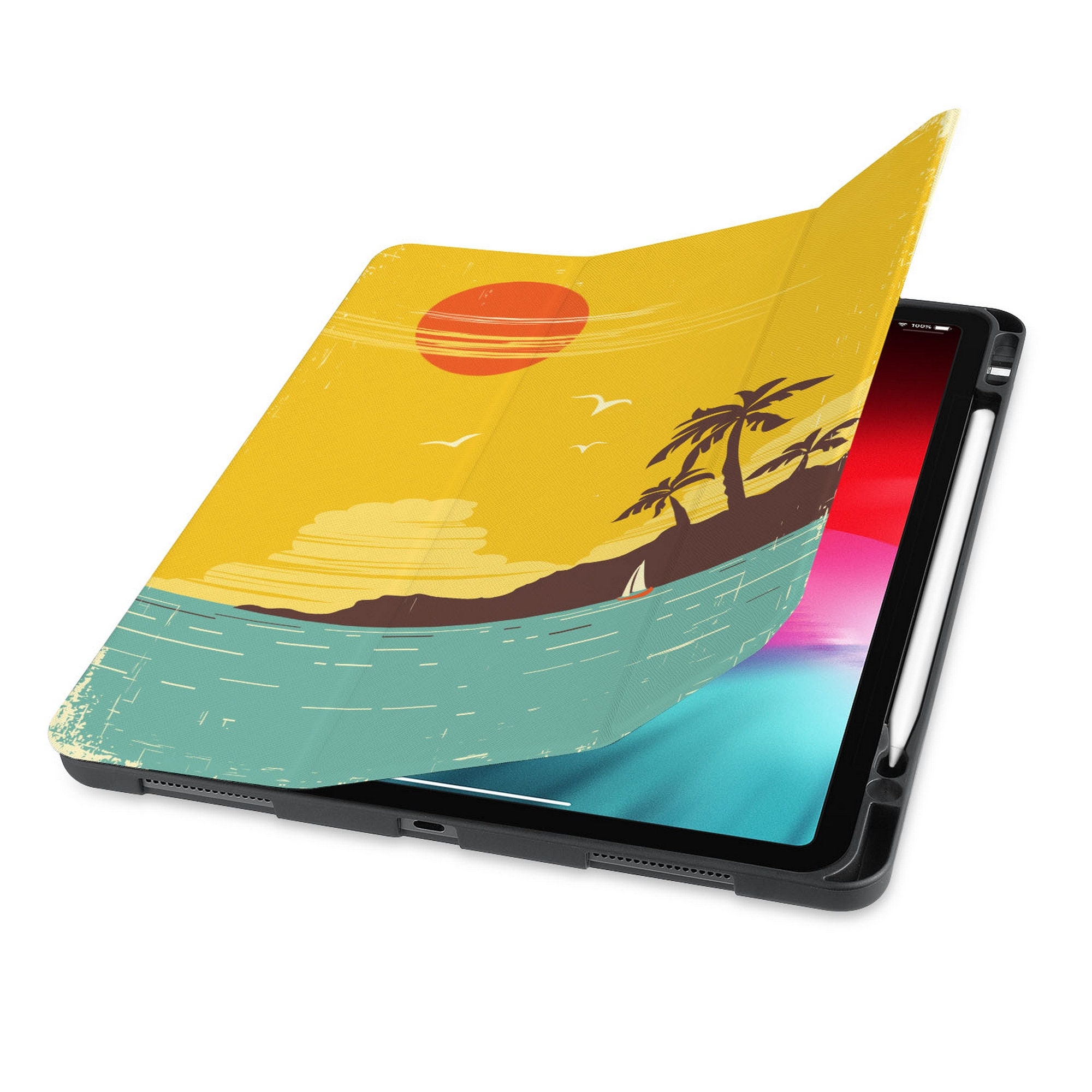 IPad slim lightweight case buildin apple pencil holder soft Etsy