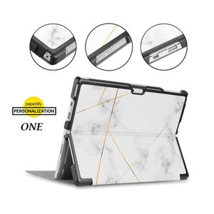 Surface Surfplatta-skal för Microsoft Surface Pro 12, 11, 10, 9, 8, 7, 6, 5, 4 och Surface Go – Slim Folio-fodral, kompatibelt med Type Cover