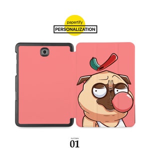 Samsung Galaxy Tablet Case - Custom Leather Galaxy Tab Cover for S10+, S10 Ultra, S9, S9+, S8, S8 Ultra, S7 FE, A9, A8, A7, S6 funny