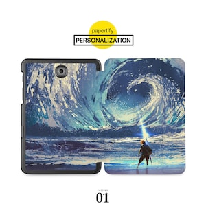 Samsung Galaxy Tablet Case - Custom Leather Galaxy Tab Cover for S10+, S10 Ultra, S9, S9+, S8, S8 Ultra, S7 FE, A9, A8, A7, S6 fantasy