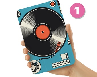 Samsung Tab Case - Custom Leather Galaxy Tab Cover for S11, S10, S9, S9+, S9 FE S8, S8 Ultra, S7, S6, A9, A8, A7, A7 Lite music