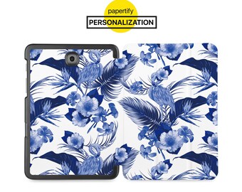 Samsung Tab Case - Custom Leather Galaxy Tab Cover for S11, S10, S9, S9+, S9 FE S8, S8 Ultra, S7, S6, A9, A8, A7, A7 Lite flamingo