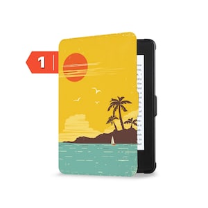 SleepCase for Kindle 12th Gen 6&quot;, Paperwhite 12th 7&quot;, Paperwhite 11th 6.8&quot;, Oasis,Scribe 10.2&quot; & More - Built-In Handle Cover sea bookcover