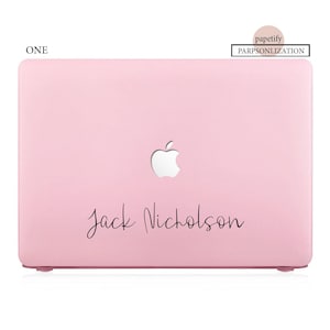 Personalized MacBook Hardshell Matte Case for  pro 16 15 14 13 m1 2022 m2  air 13 Add Your Name or Initials Calligrapher Signature