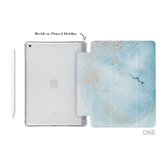 Housse Ipad Ipad Air 4 Air 5 et 11 PRO vert avec votre prenom 21 fleur