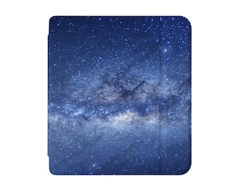 Sleep Case for Kobo - Personalized PU Leather Sleep Case with Built-In Stand for 2025 Kobo Clara 6" & Libra 7" Auto Wake/Sleep starrynight