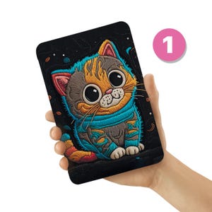 Samsung Galaxy Tab Case For S10+, S10 Ultra, S9, S9+, S9 Ultra, S9 FE, S8 Ultra, S7, S7 FE, A9, A9+, A8, A7 Lite Embroidery-Look