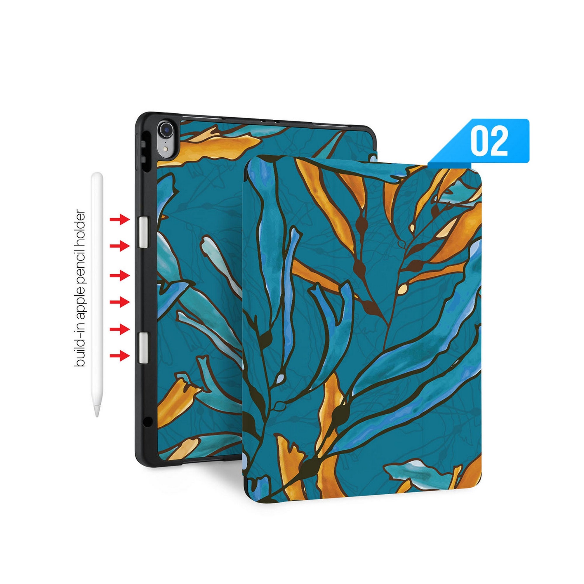 IPad slim lightweight case buildin apple pencil holder soft Etsy