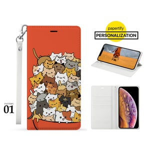 Funda de piel personalizada con correa para Samsung Galaxy S22+ Ultra S21+ 5G S21 Fe S20+ S23 Plus Ultra Best Friends