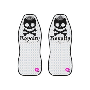 Royalty kitty skull diamond konvictkitty Car Seat Covers