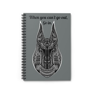 Anubis Egyptian Spiral Notebook - Ruled Line