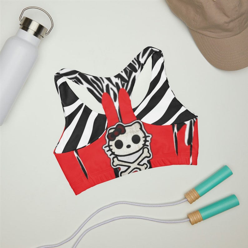 Red Zebra Paint Drip Hello Kitty Girls' Double Lined Etsy