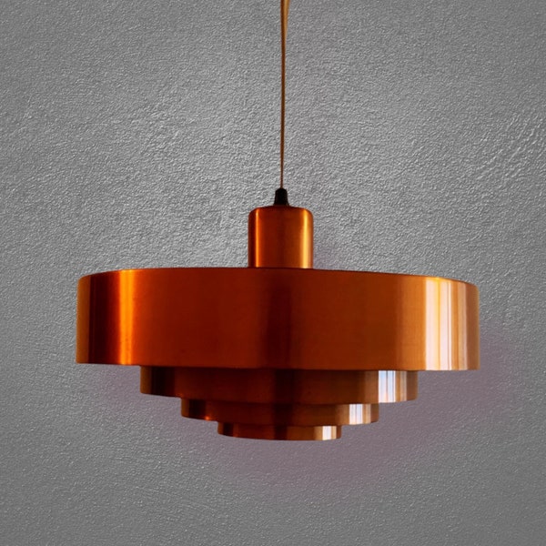 Roulet by Jo Hammerborg for Fog and Mørup 1960s midcentry modern Danish  pendant light