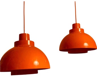 Two Minisol pendent ceiling lamps by K. Kewo for Nordisk Solar Kompani