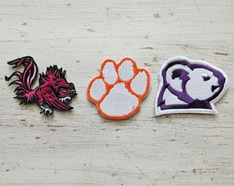 SC College Iron-On Patch | Embroidered Applique, Custom Size