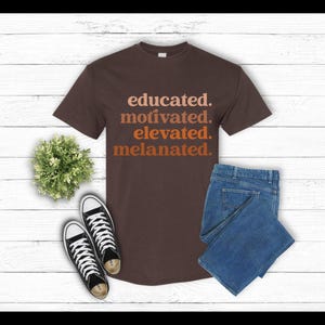 Melanated T-Shirt: Black Excellence Afrocentric Unisex Tee