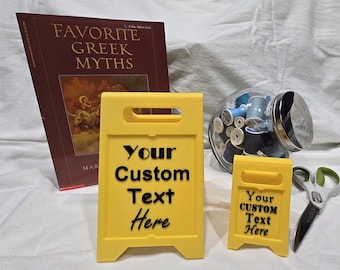 Personalized 3D Message Stand: Double-Sided Message Display