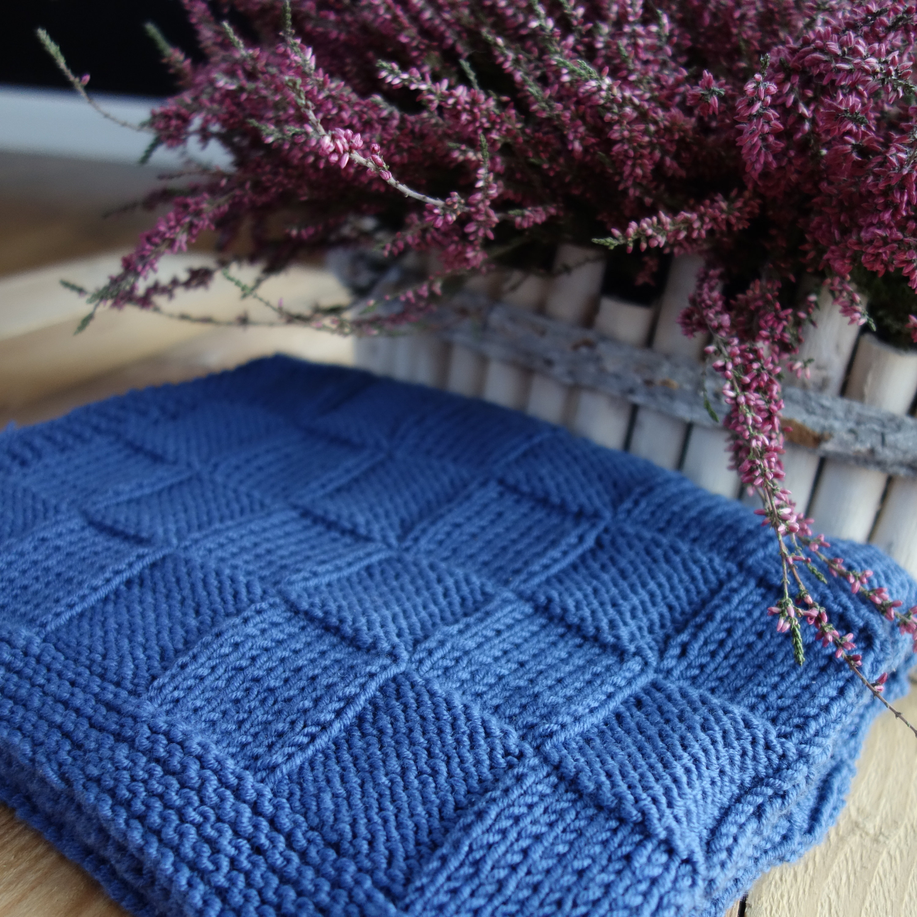 Easy Baby Blanket Knitting Pattern in English PDF Etsy