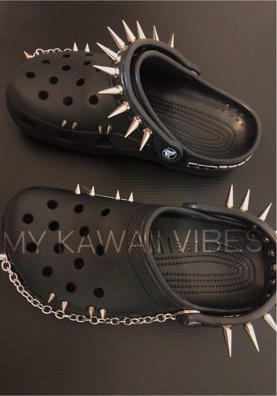 etsy goth crocs
