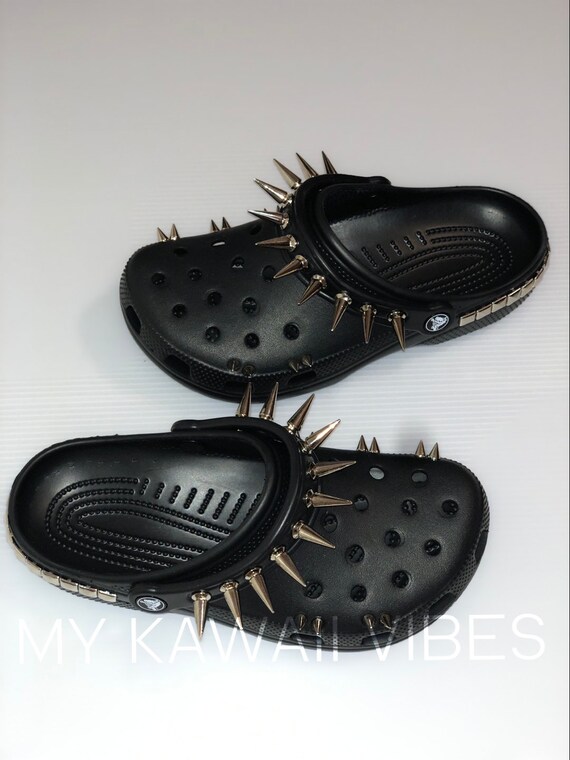 etsy goth crocs