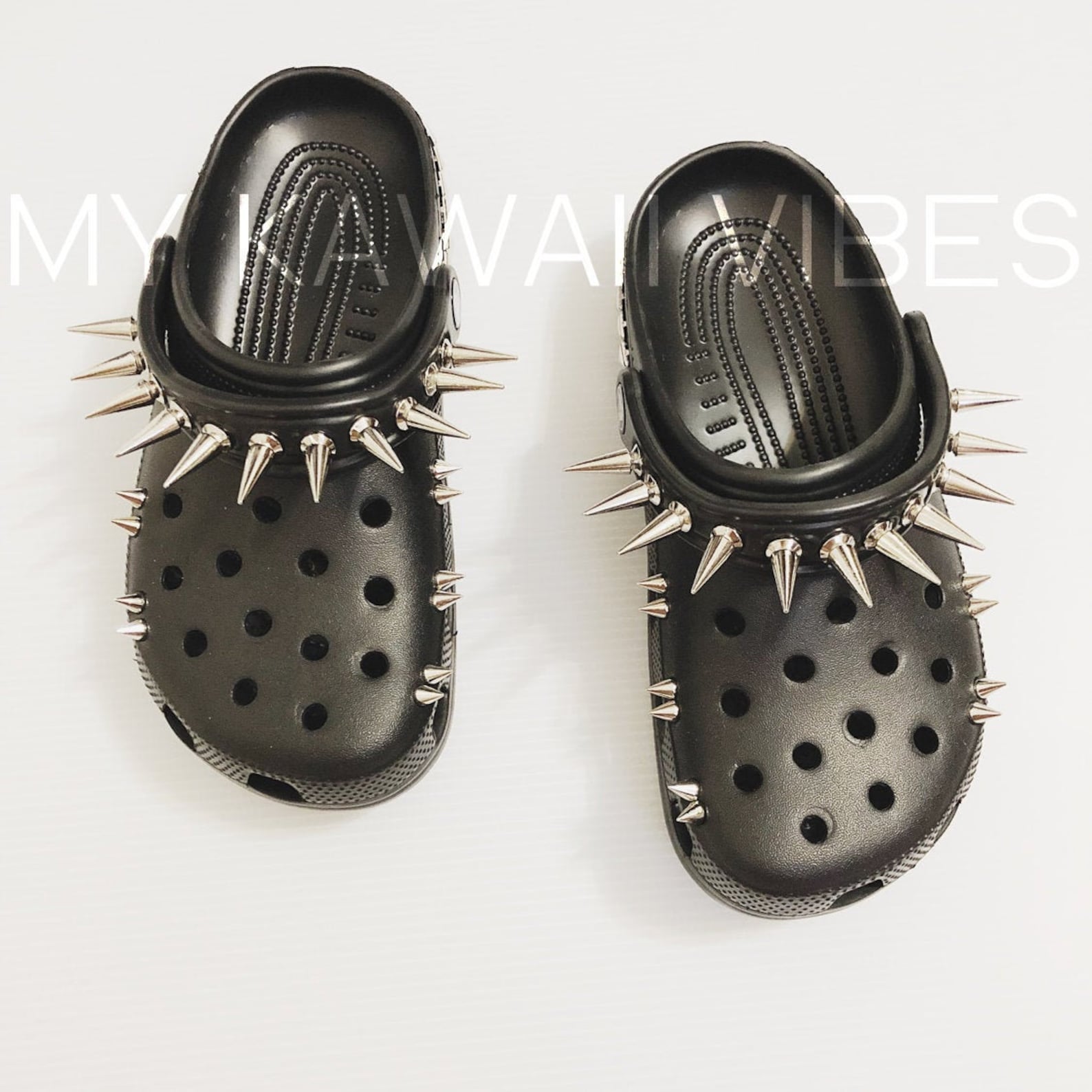 CUSTOM CROCS / goth crocs the goths Etsy