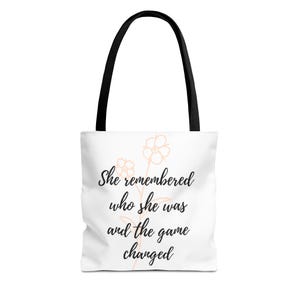 Empowering Women Quote Tote Bag, Inspirational Strong Female Quote Bag, Feminist Shoulder Bag, Motivational Carryall Purse, Women&#39;s