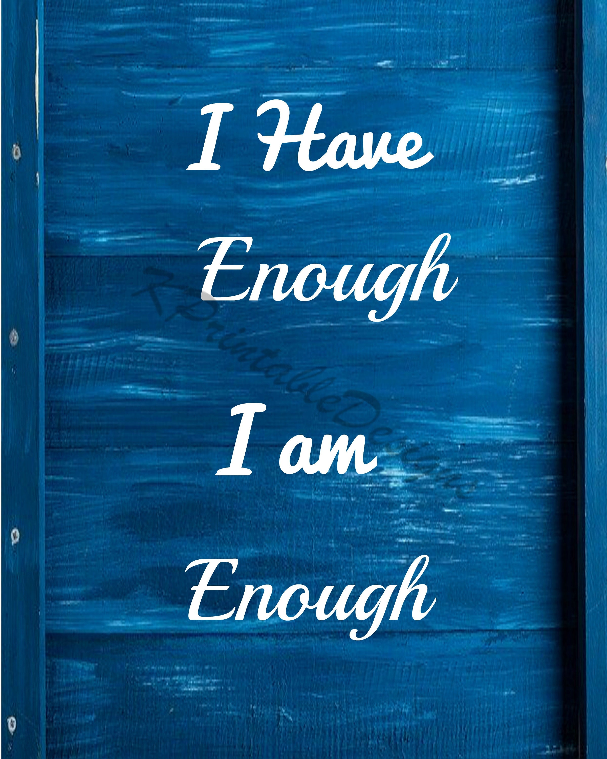 i am enough presentation