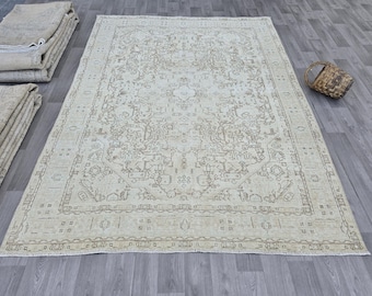 250x300 Teppich, Türkischer Teppich, Türkischer Teppich, Orientalischer Antiker Teppich, Schlafzimmer Teppich, Handgemachter Wollteppich, Esszimmerteppich