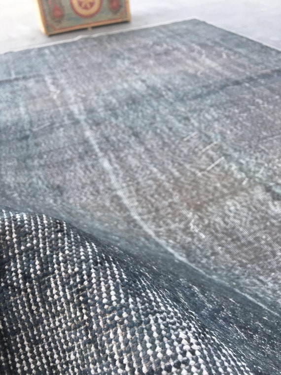 Vintage  rug 6x8, Antique washed rugs, Gray Area rug, Living room rug, Dining room rug, Boho rug, Anatolian rug, Pale rug, Distressed Rug