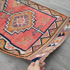Herki Authentic Runner 3x11, Oriental Runner, Soft Vintage Runner, Wool Runner, Handwoven Runner, Hallway & Kitchen Runner, Turkish Runner