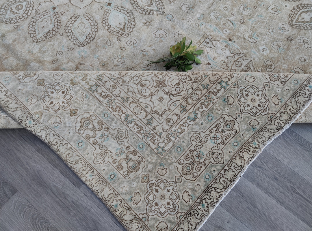 10 X 13 Vintage Area Rug, 13 Feet Neutral Rug, Large Area Rug, 10x13 ...