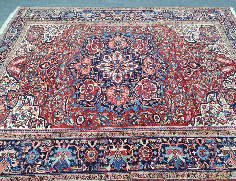 Vintage Antique Rug8x11 Palace Size Rug Living Room Rug Etsy