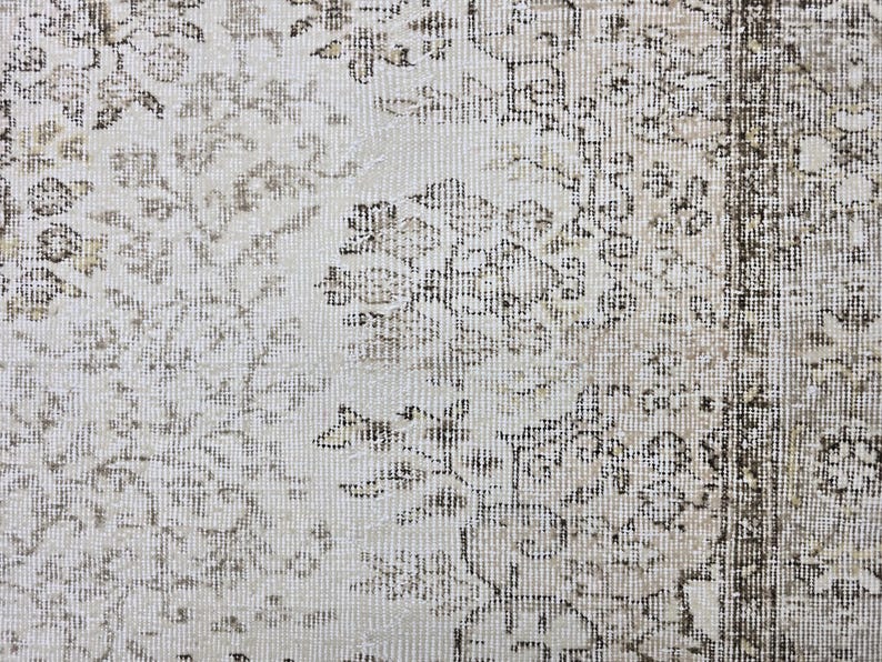 Handgeknüpfter Wollteppich 200x300, Handgeknüpfter Wollteppich, Vintage Teppich, Wohnzimmerteppich, Türkischer Teppich, Anatolischer Oushak Teppich Bild 3