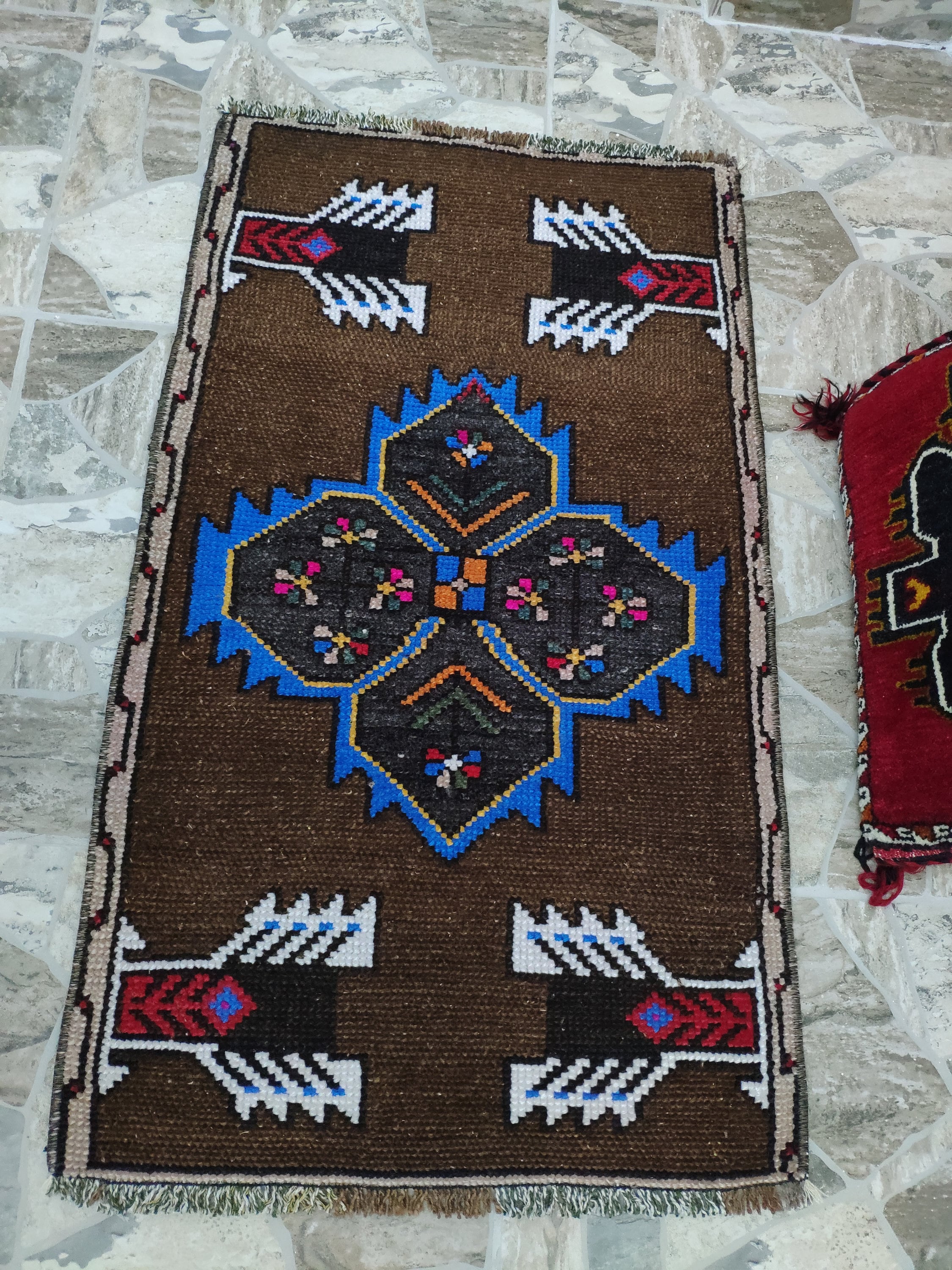 Floor & Rugs old rugs,door mat rugs 1.8x3.0 feet vintage mini rug ...