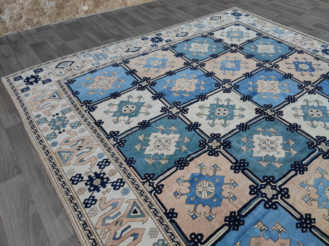 Square Rug 10'x11' Original Antique Oushak Rug, Turkish Area Rug ...