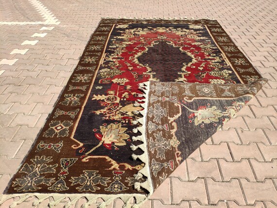 6x11 Turkish rug, Oriental vintage natural rug 7x11 ,Saloon rugs