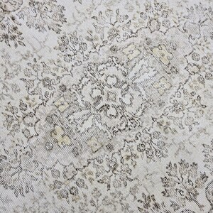 Handgeknüpfter Wollteppich 200x300, Handgeknüpfter Wollteppich, Vintage Teppich, Wohnzimmerteppich, Türkischer Teppich, Anatolischer Oushak Teppich Bild 5