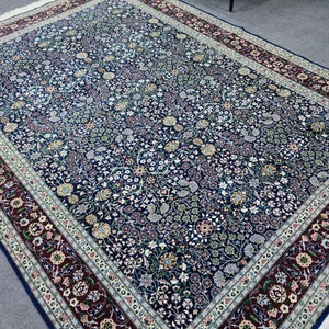 Turkish 6x9 Hereke Rug, Living Room Rug, Vintage Area Rug, Hand Woven Hereke Rug, Palace Size Rug, Original Rug