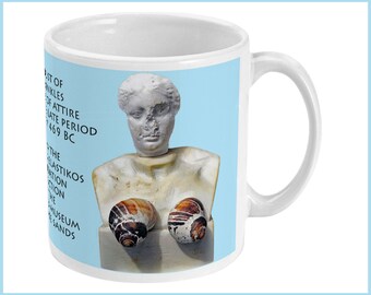 Ancient Greek Bust Mug: Margate Museum Souvenir