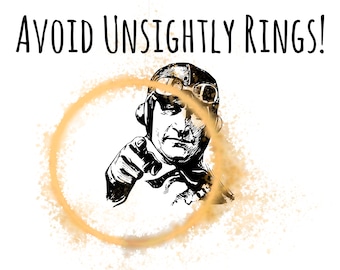 Avoid unsightly rings with an arty penis coaster